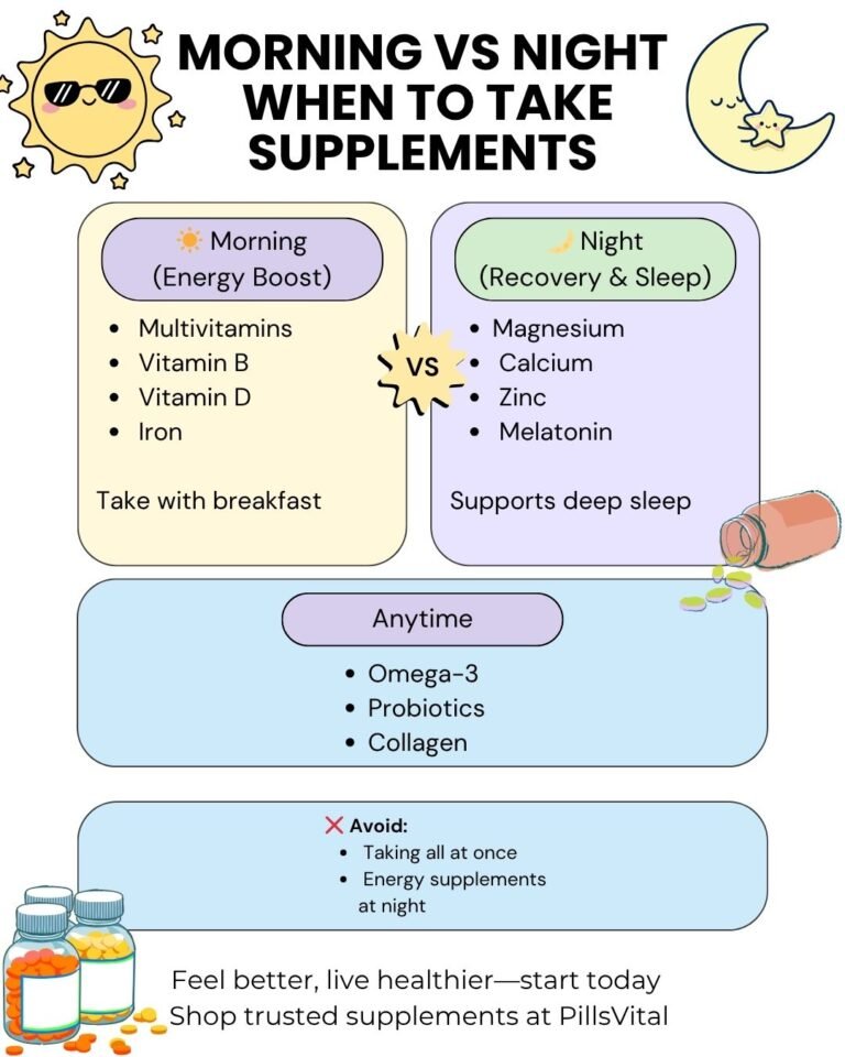 when to take supplements morning vs night guide for best results
