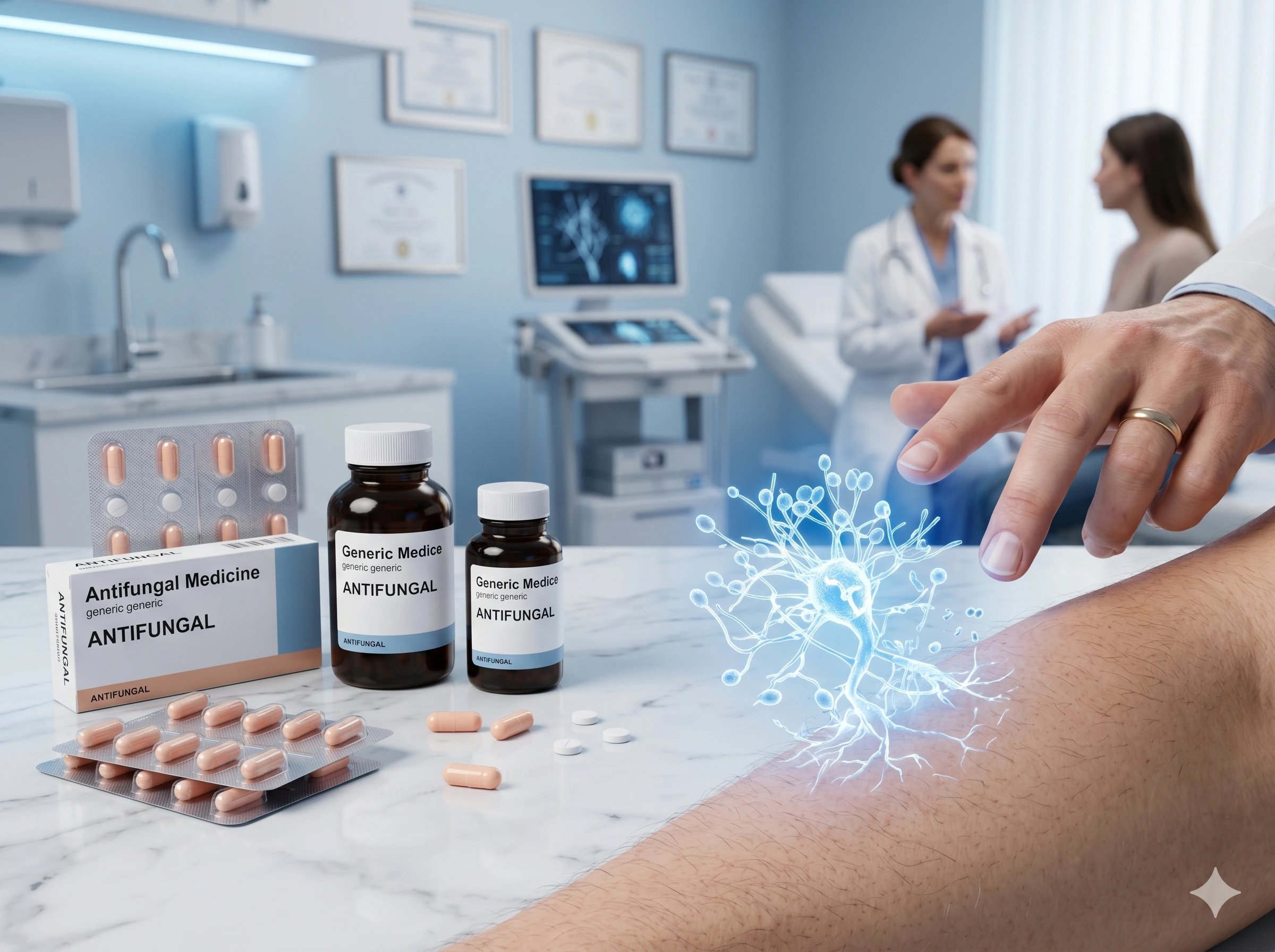 Antifungal medicines for fungal infection treatment and skin wellness support