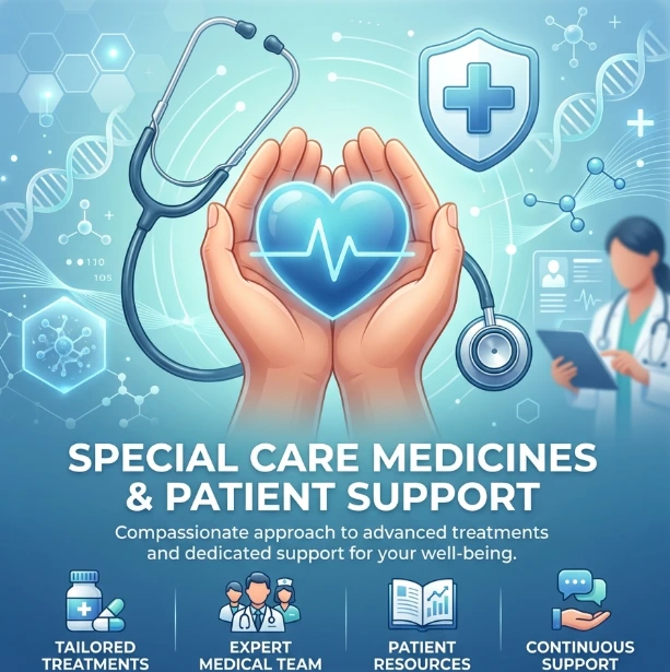 Special care medicines for chronic disease management and advanced patient support