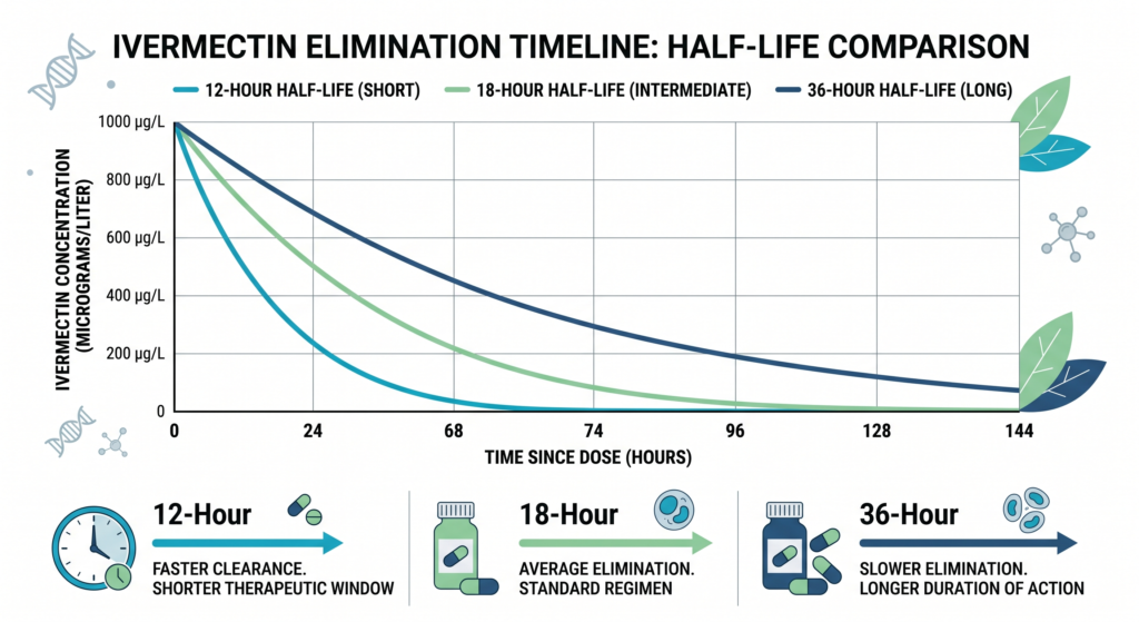 ivermectin elimination timeline
