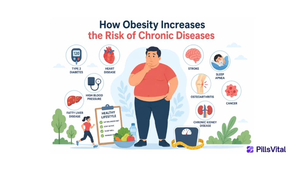 How Obesity Increases the Risk of Chronic Diseases