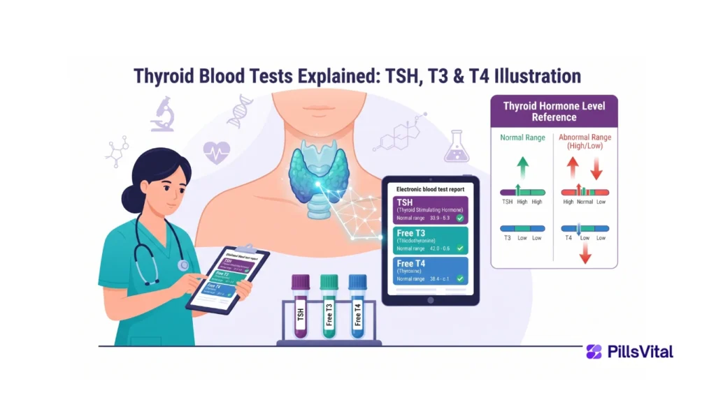 Thyroid Blood Tests Explained: TSH, T3, T4 & What They Mean