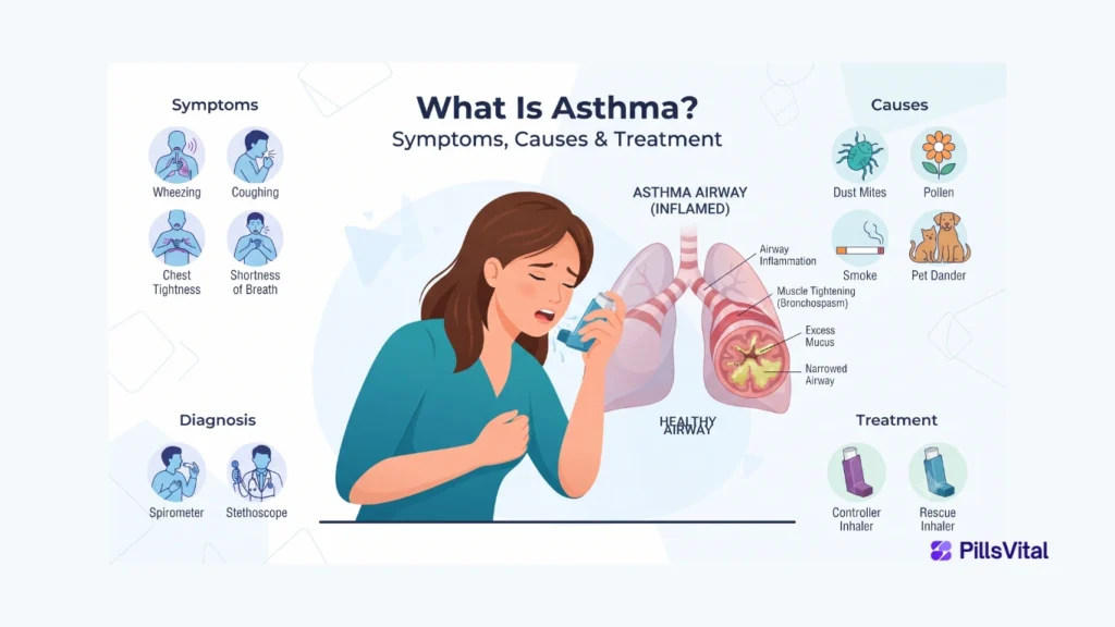 What Is Asthma? Symptoms, Causes & Treatment