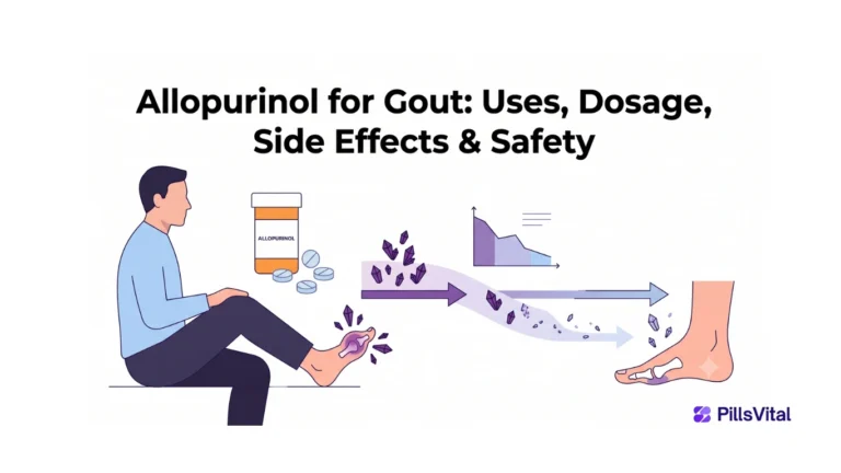 Allopurinol for gout uses, dosage, side effects and safety illustration