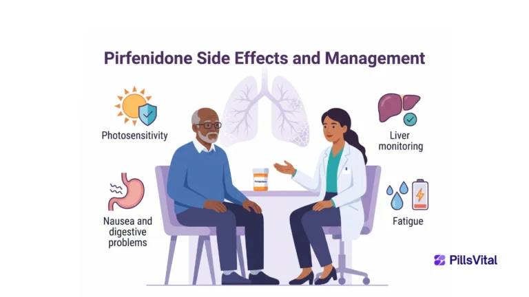 Pirfenidone side effects and management for people with idiopathic pulmonary fibrosis